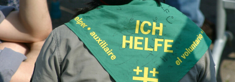 Volontärin am Kirchentag 2005 in Hannover
